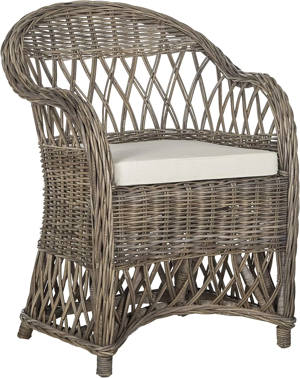 KUANGHENG Home Collection Inez Natural Wicker Club Chair