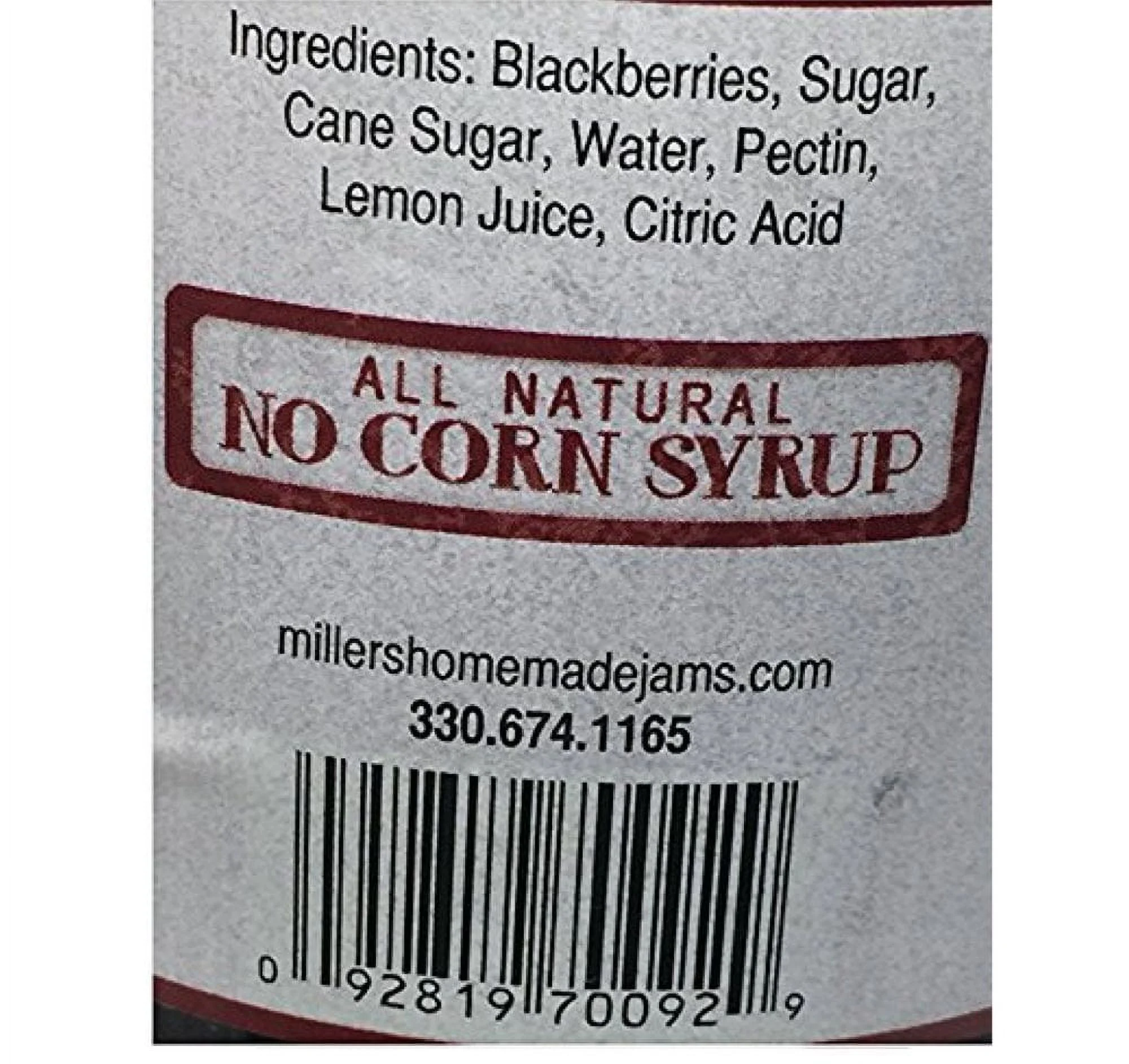 (Price/Case)Mrs. Miller's Blackberry Jam 12/9oz, 571416