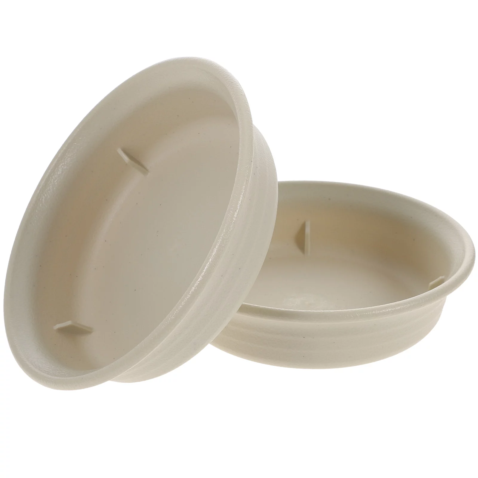 Gongxipen 2pcs Round Plant Saucer Tray Plastic Flower Pot Saucer Pallet Round Flower Pot Base