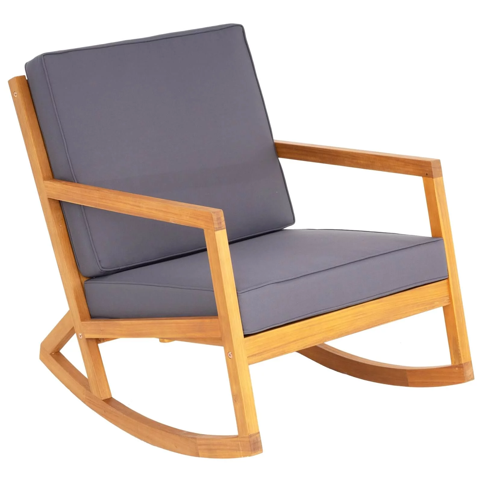 Idzo Patio Rocking Chairs with Premium Thick Cushion, Outdoor Rocker for Patio, Backyard and Balcony (Gr