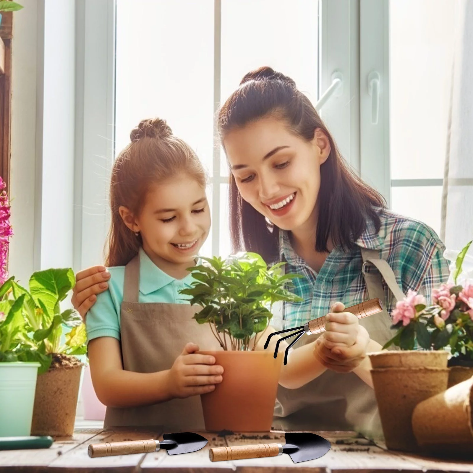 Egmy Garden Small Shovel Planting Tool Gardening Supplies Combination Set