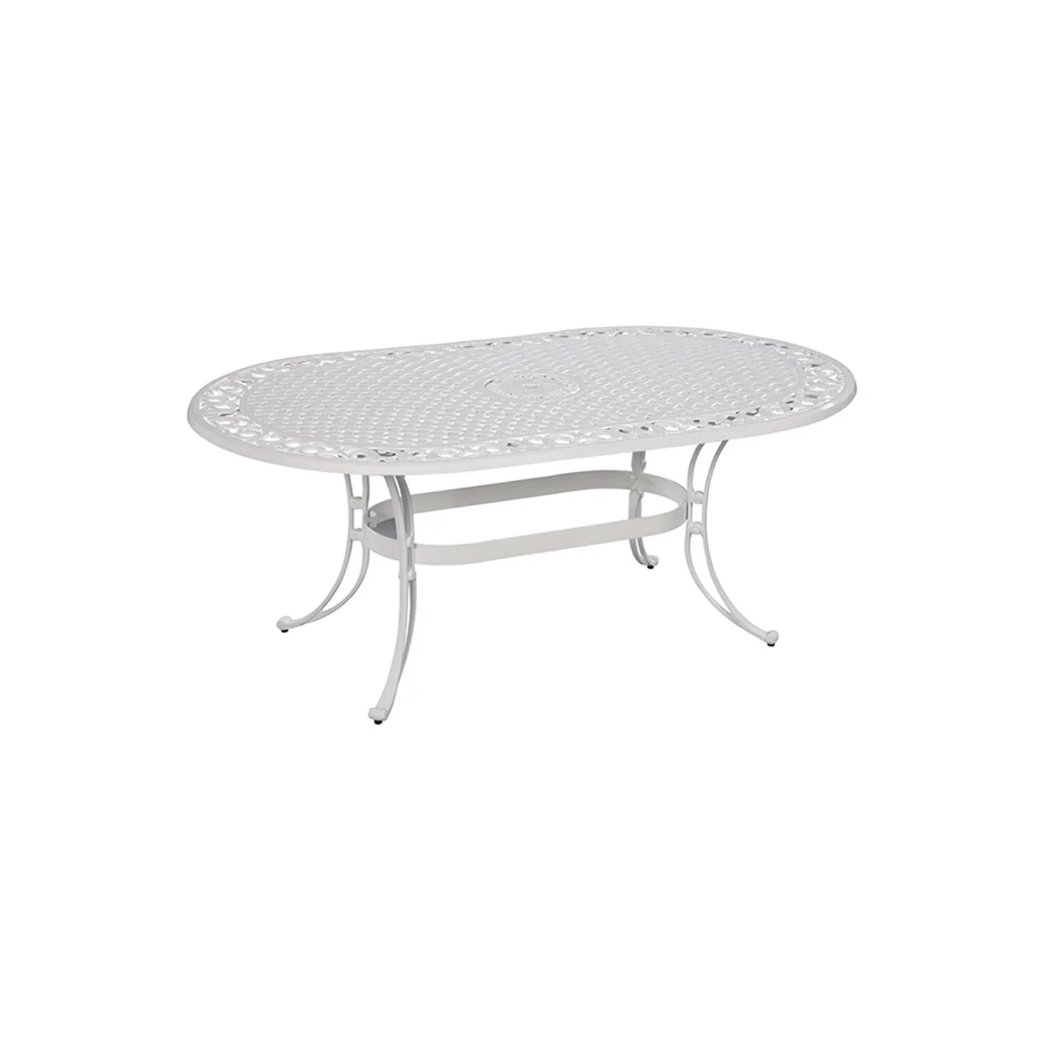 Homestyles Sanibel White Aluminum 7 Piece Outdoor Dining Set