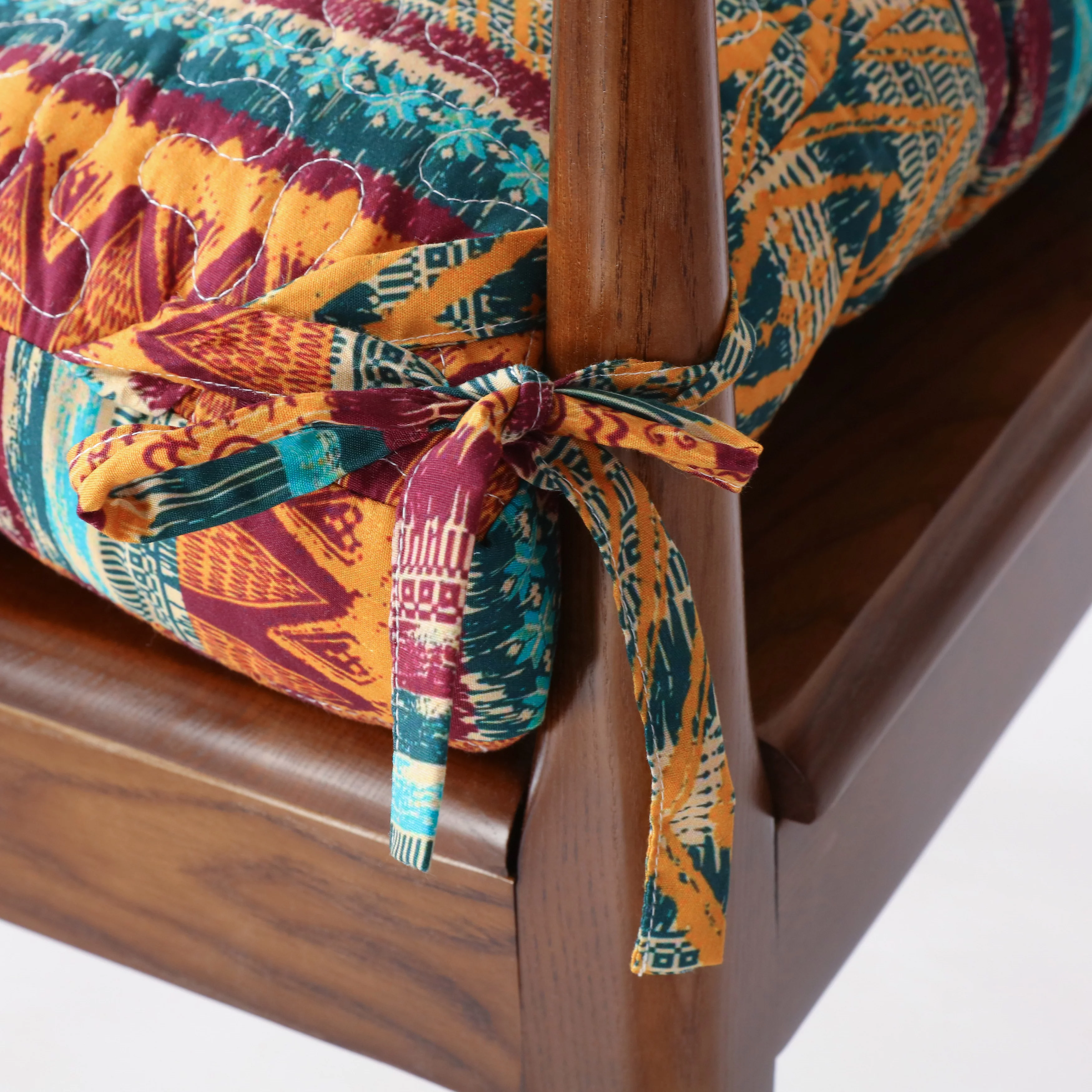 Greenland Home Barefoot Bungalow Triple-Layered Chair Pad - Seat Cushion - Southwest - Single