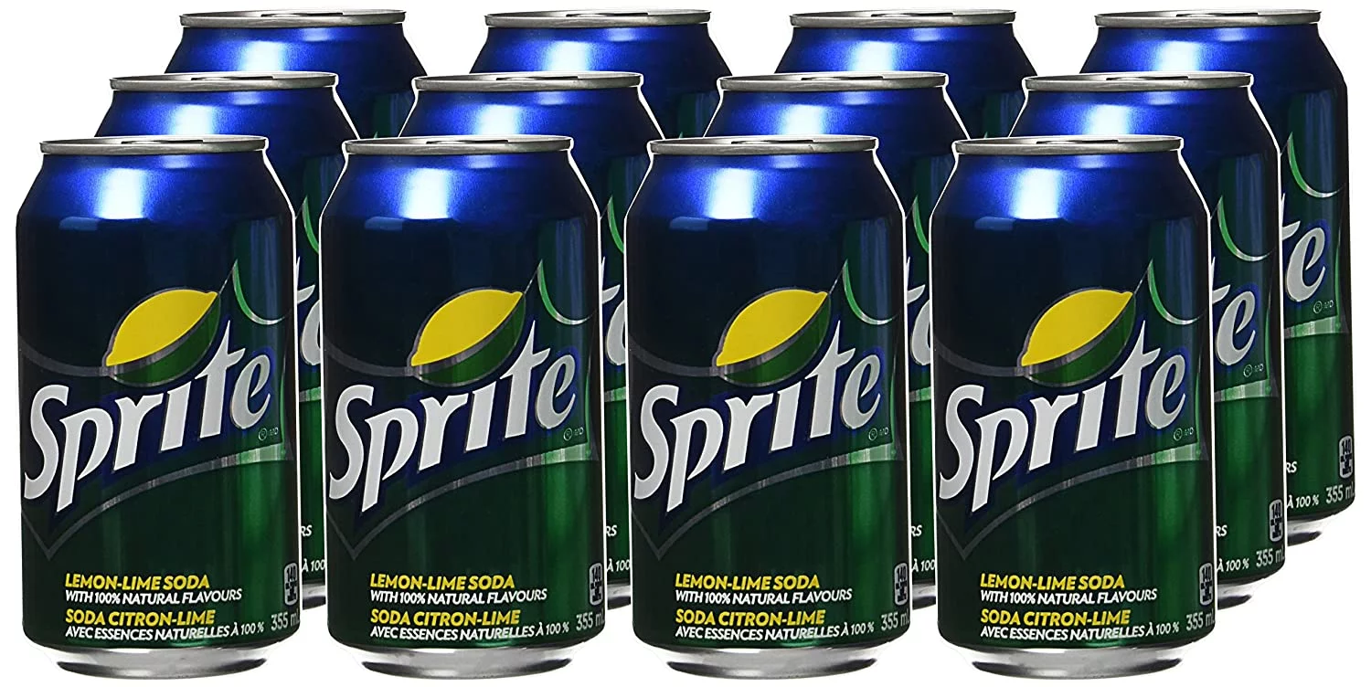 Sprite Lemon Lime Soda, 355mL/12oz., Cans, 12 Pack