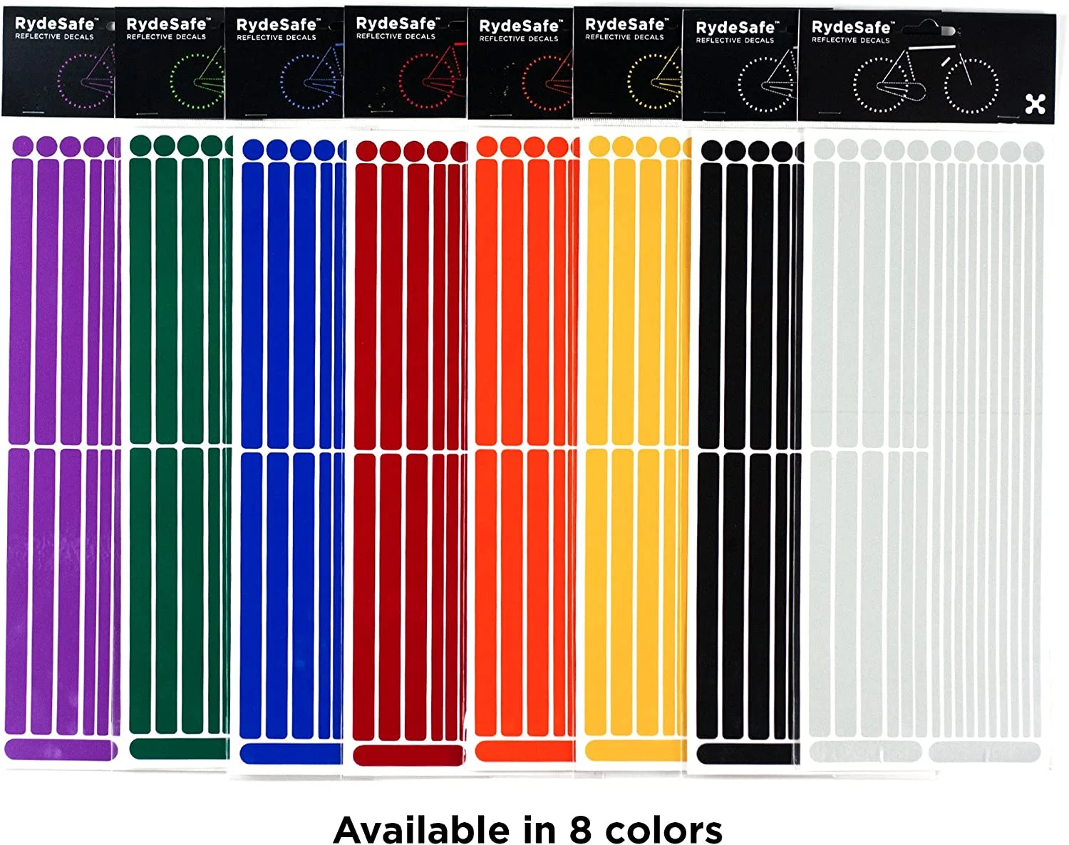 RydeSafe Reflective Decals Multi Stripes Kit Jumbo