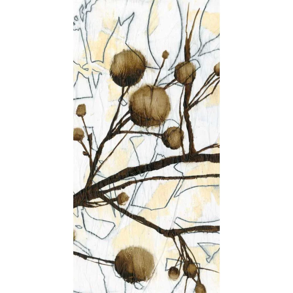 Goldberger, Jennifer 9x14 Black Modern Framed Museum Art Print Titled - Willow Blooms II