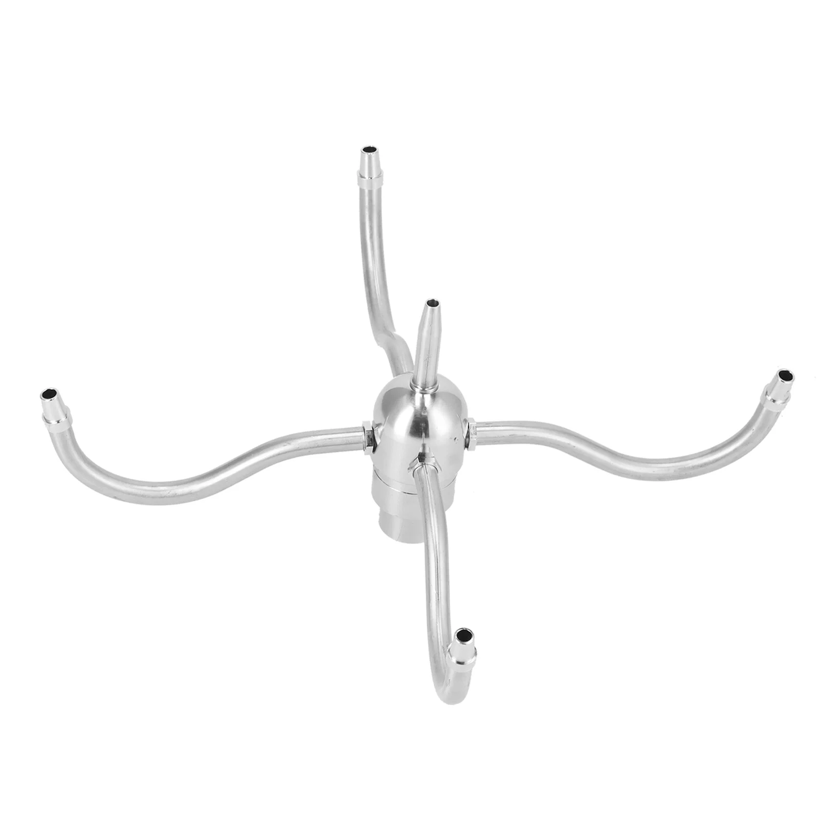 Verdant Touch Stainless Steel Rotating Sprinkler DN25 G1 Female Thread Waterscape Rotating Nozzle Stainless Steel 4 Arm Sprinkler Rotating Fountain Sprinkler