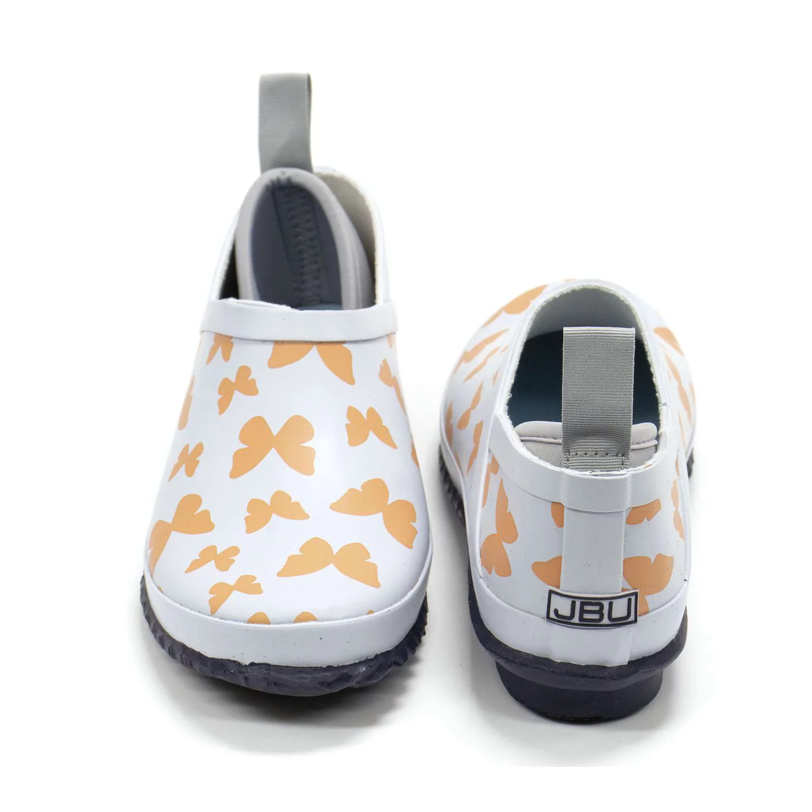 Jambu Women's Bumblebee Garden Ready Slip-On Waterproof Shoes, Blue Butterfly Print,7 M US