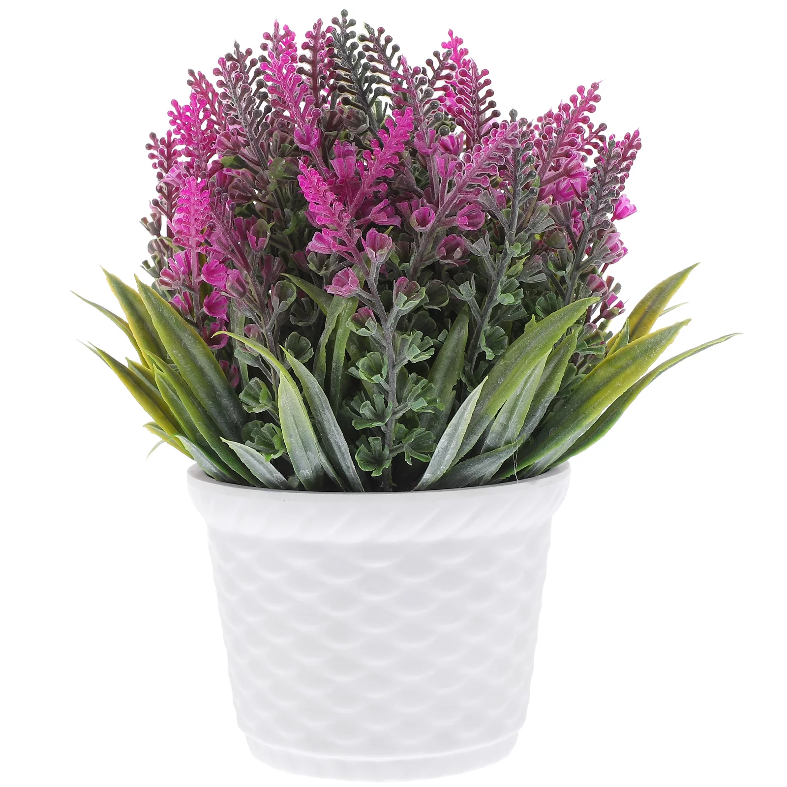 Melamine Flower Pot Pvc Grass Fake Potted Plants Small Decoration Bonsai Indoor