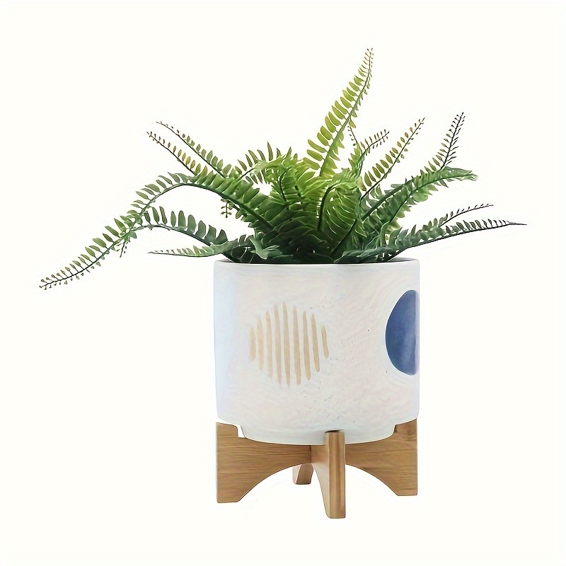 S/2 5/8 inch Funky Planter W/Stand,