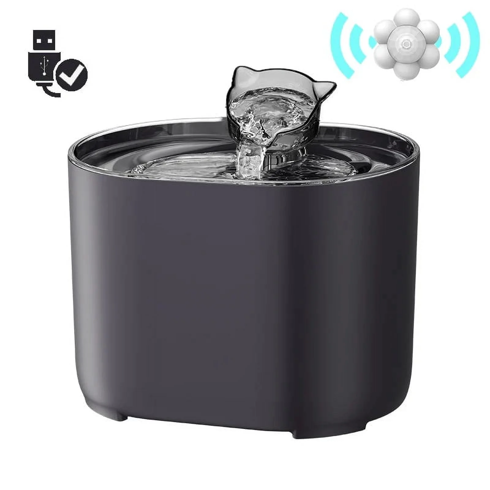 Cat Water Fountain Auto Filter USB Electric Mute Cats Dog Drinker Bowl Recirculate Filtring Drinker for Cats Pet Water Dispenser