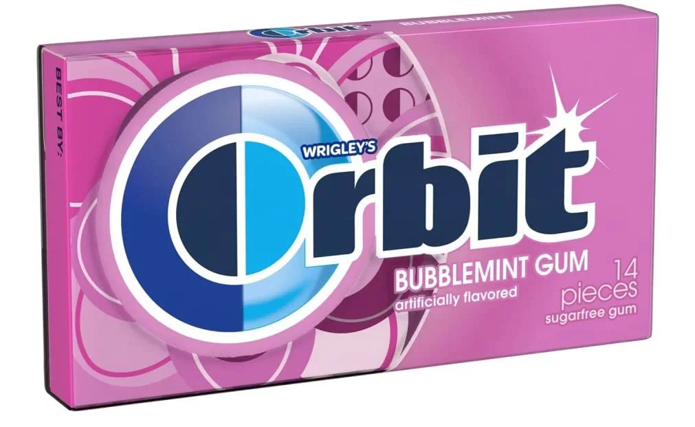Orbit Mint Sugar Free Chewing Gum Variety 14 Pack Mixed Falvors Pack Of 14