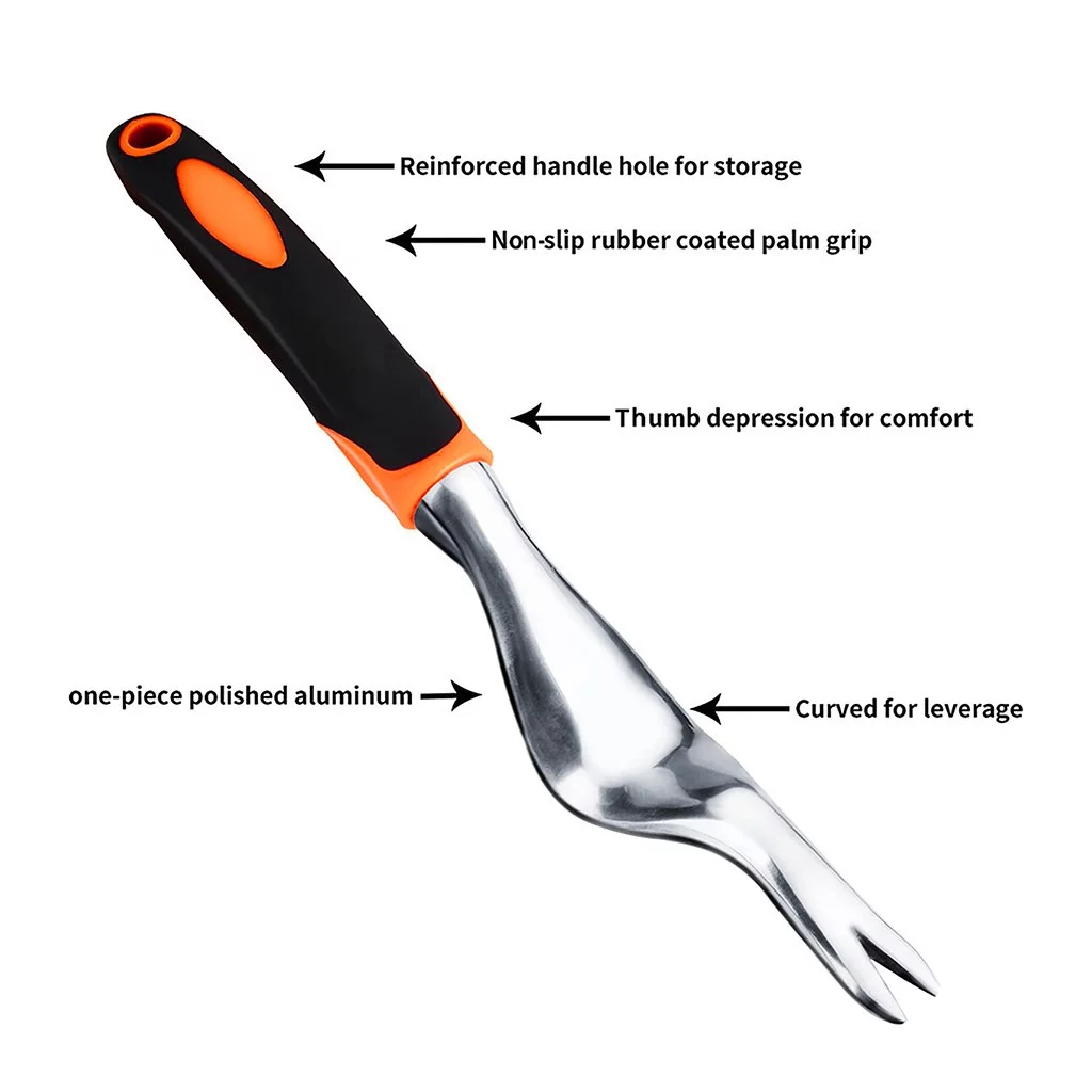 MVNSFEW Heavy Duty Hand Weeder Garden Weeding Removal Cutter Tools with Ergonomic Handle