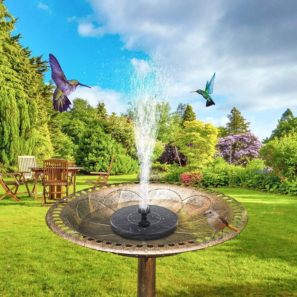 Solar Water Fountain with Solar Panel Pond Pupme with 6 Fountain Nozzles Garden