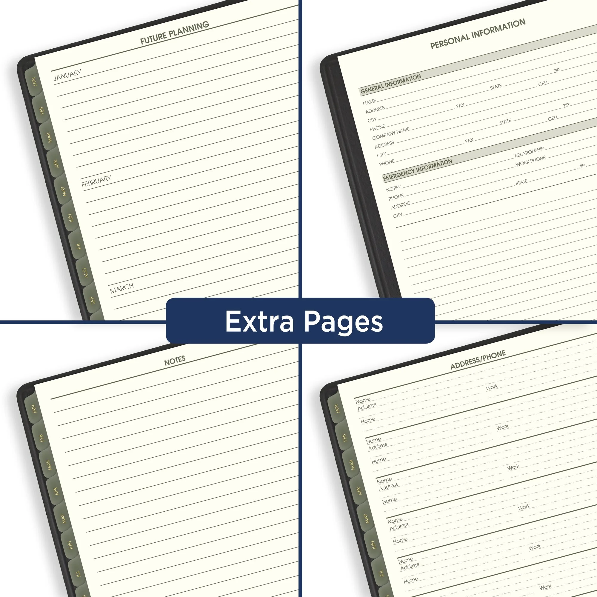 AT-A-GLANCE Recycled 2024 Monthly Planner Black Large 9 x 11 - Monthly Planners