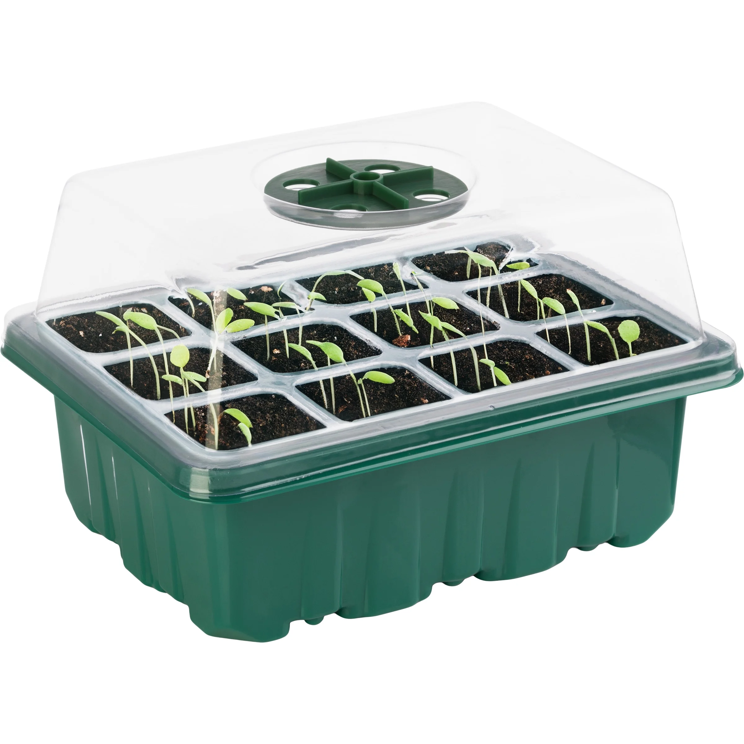 Home-Complete Seed Starter Tray 10-Pack - Plant Trays with Humidity Domes