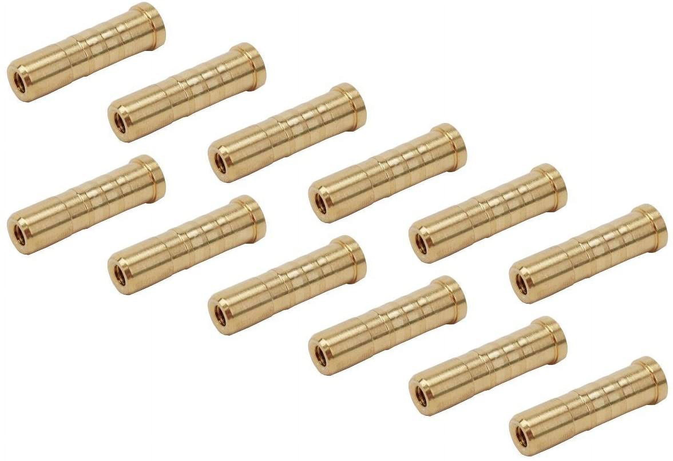 GPP Arrow Point Insert Brass Inserts for Hunting Arrow Heads Broadheads Copper Arrow Inserts .244/6.2mm,50 Gr, 24 PK