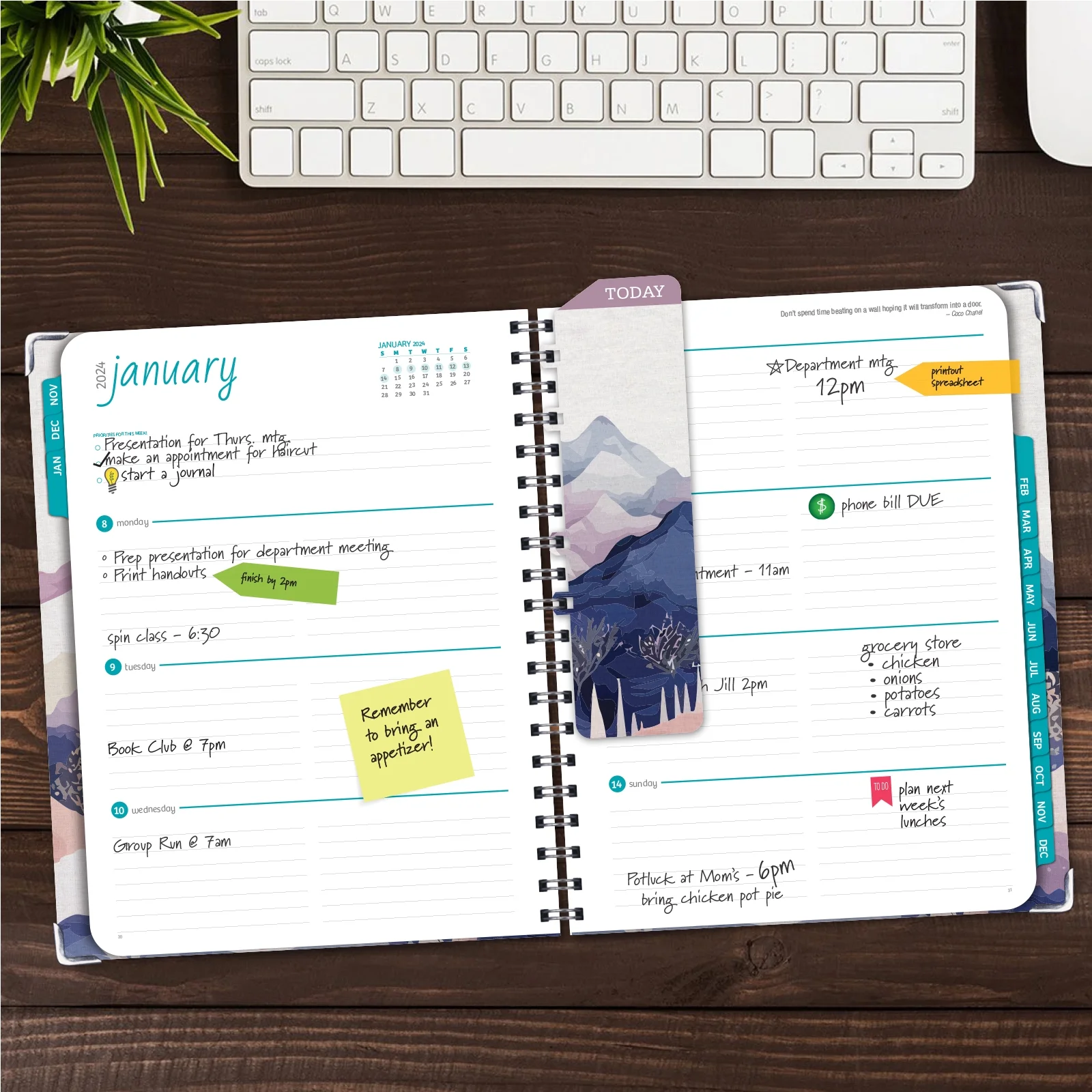 Hardcover CY 2024 Fashion Planner - 8.5