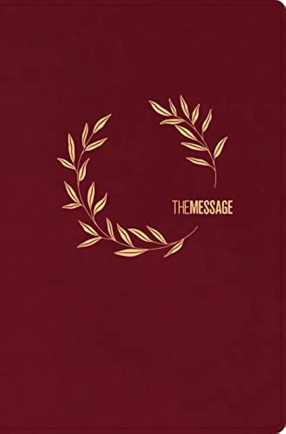 The Message Deluxe Gift Bible, Large Print (Leather-Look, Cranberry Laurels) (Other)