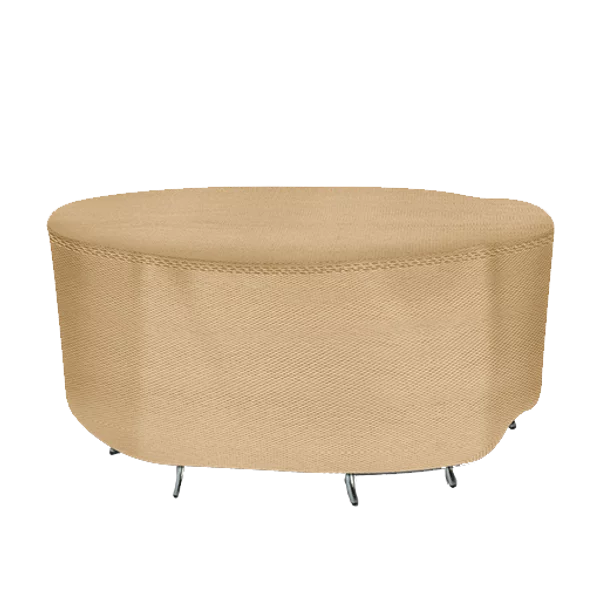 Patio Small Waterproof Round Table & Chair Cover - Outdoor Patio Table Chair Combo Washable - Heavy Duty Furniture 76 Inch Combo Cover