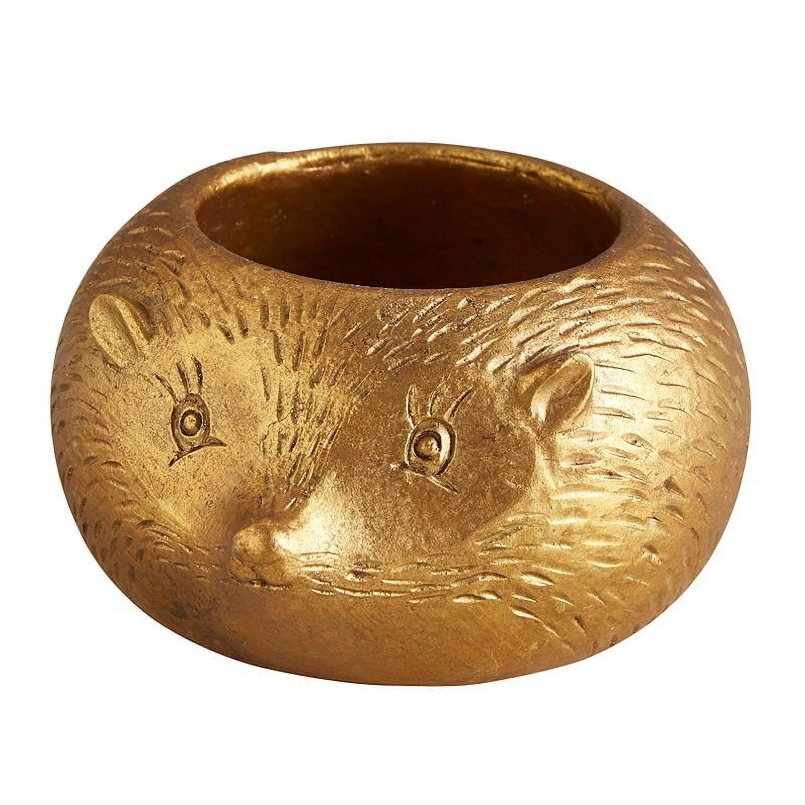 47th & Main Mole Gold Metallic Mini Planter Pot