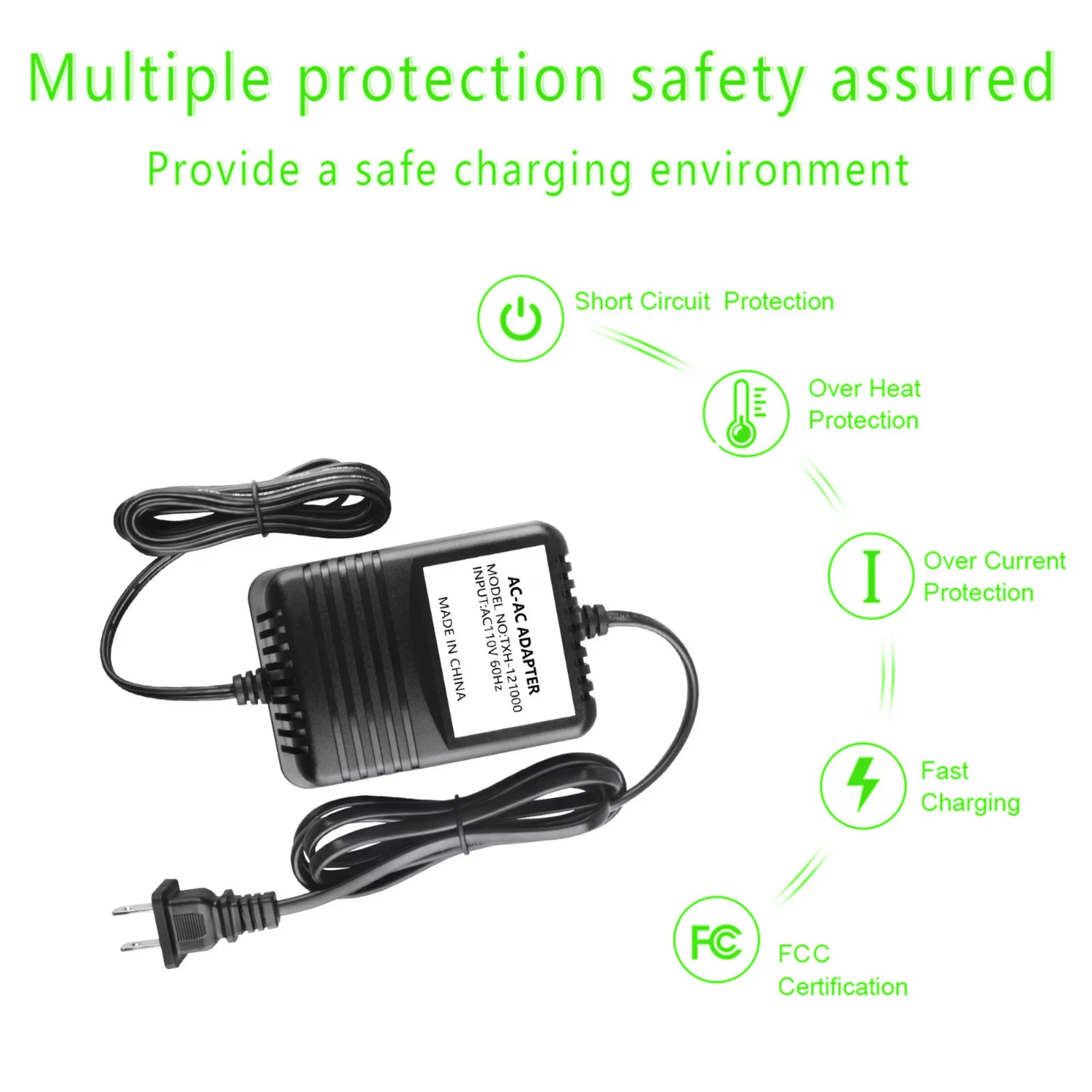 CJP-Geek 24V AC/AC Adapter Replacement for JT JT-917 JT850 JT-1000 Radio Shack Cat No 273-1690 Warm Audio WA76 Rachio 3 16ZULW B 8ZULW CPS-MKA-482401000 ILA48-241000 HL-EI480800(5.5mm Tip)