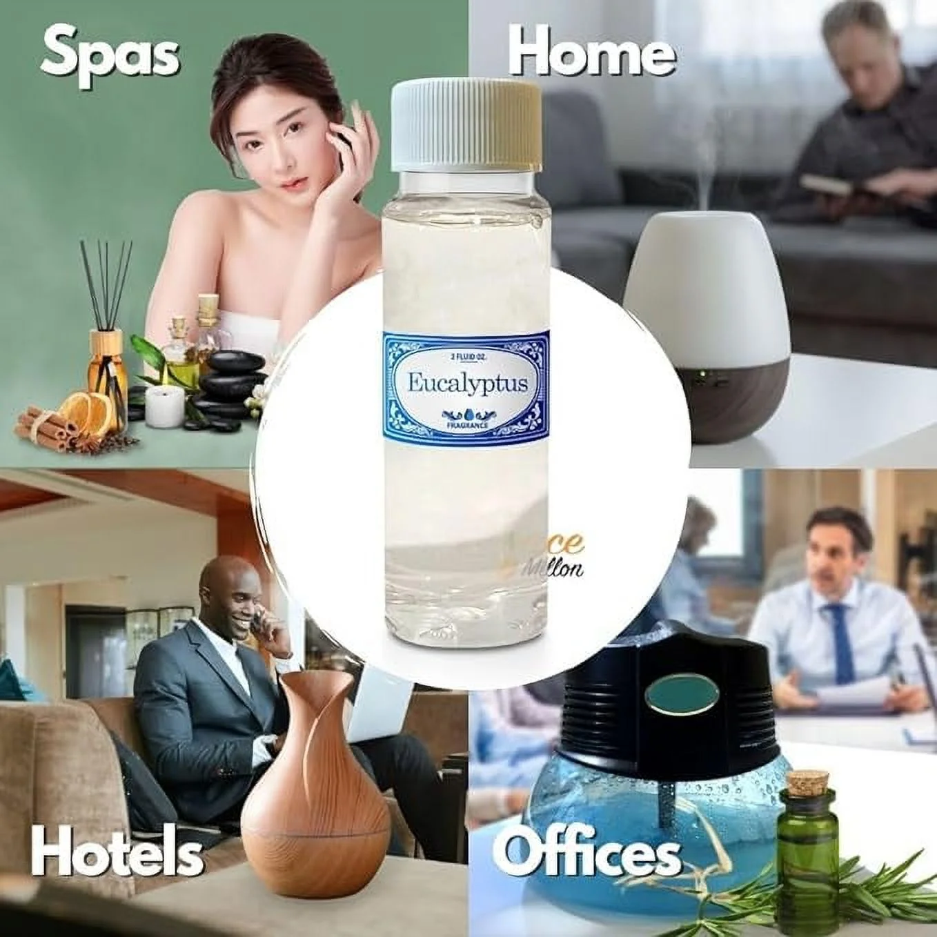 Eucalyptus Concentrated Single Bottle 2.0 fl oz Rainbow Vacuum Fragrance, Hyla, Sirena, Diffusers, Aromatherapy, Rainmate, Fragrances, Not Made by Rexair or Rainbow