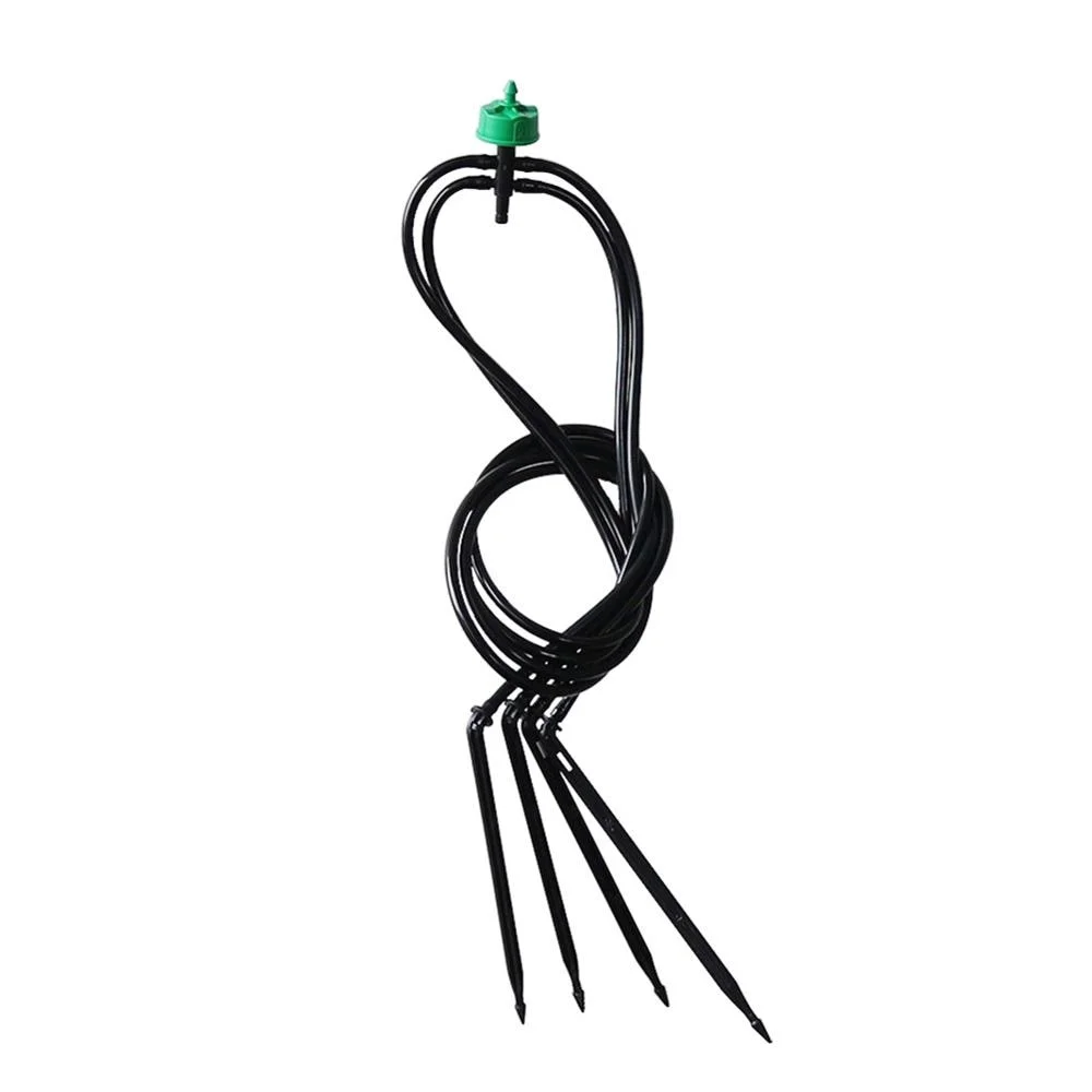 4-Way Curved Arrow Drip System 3/5mm Hose Drip Arrow Watering Kits with 2L/4L /8L Steady Flow Dripper Irrigation Device 20 Set