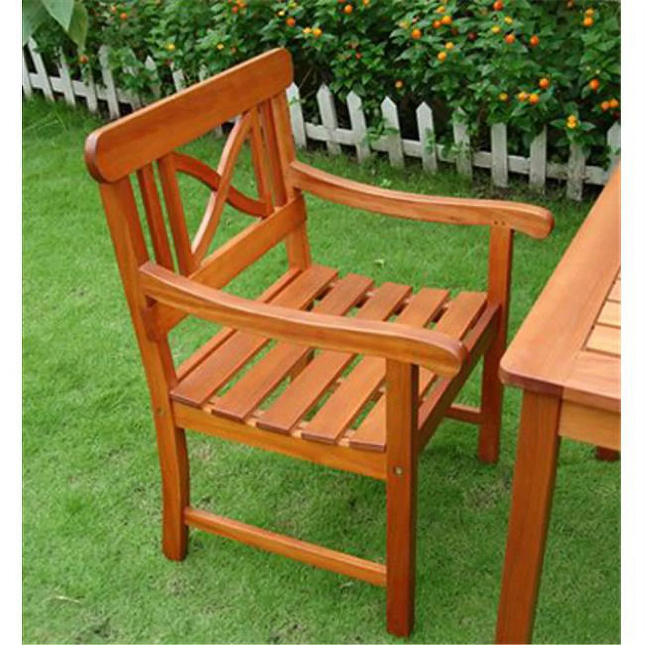 Garden Armchair with X-Back  -