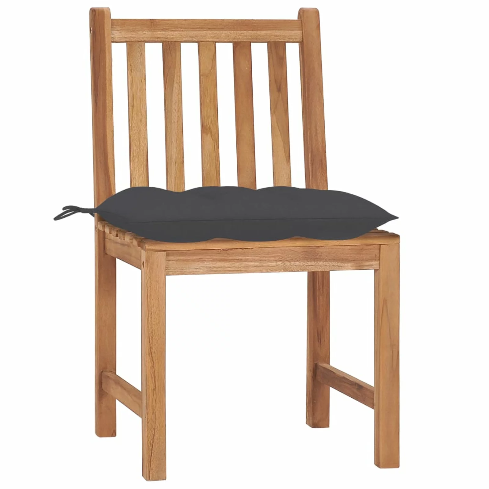 Carevas Garden Chairs 2 pcs with Cushions Solid Teak Wood