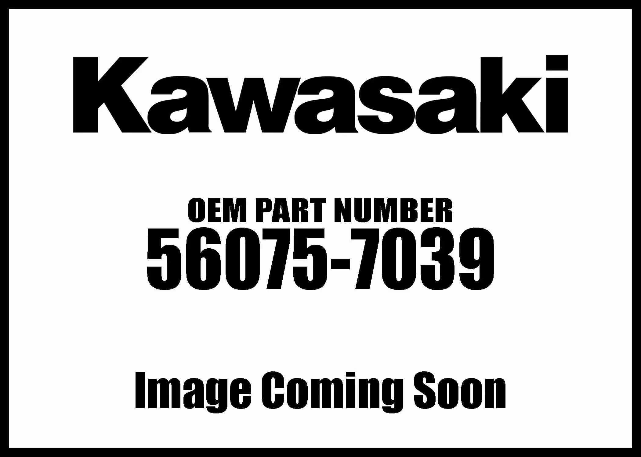 Kawasaki 2019 JET Pattern Deck Rh Rr 56075-7039 New OEM