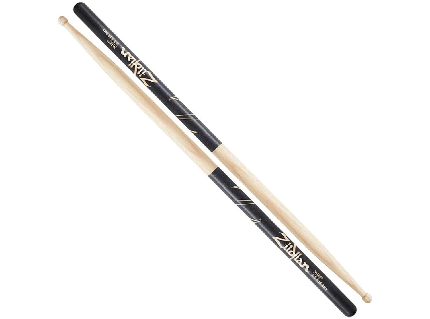 Zildjian DIP Series 7A Wood Black Drumsticks