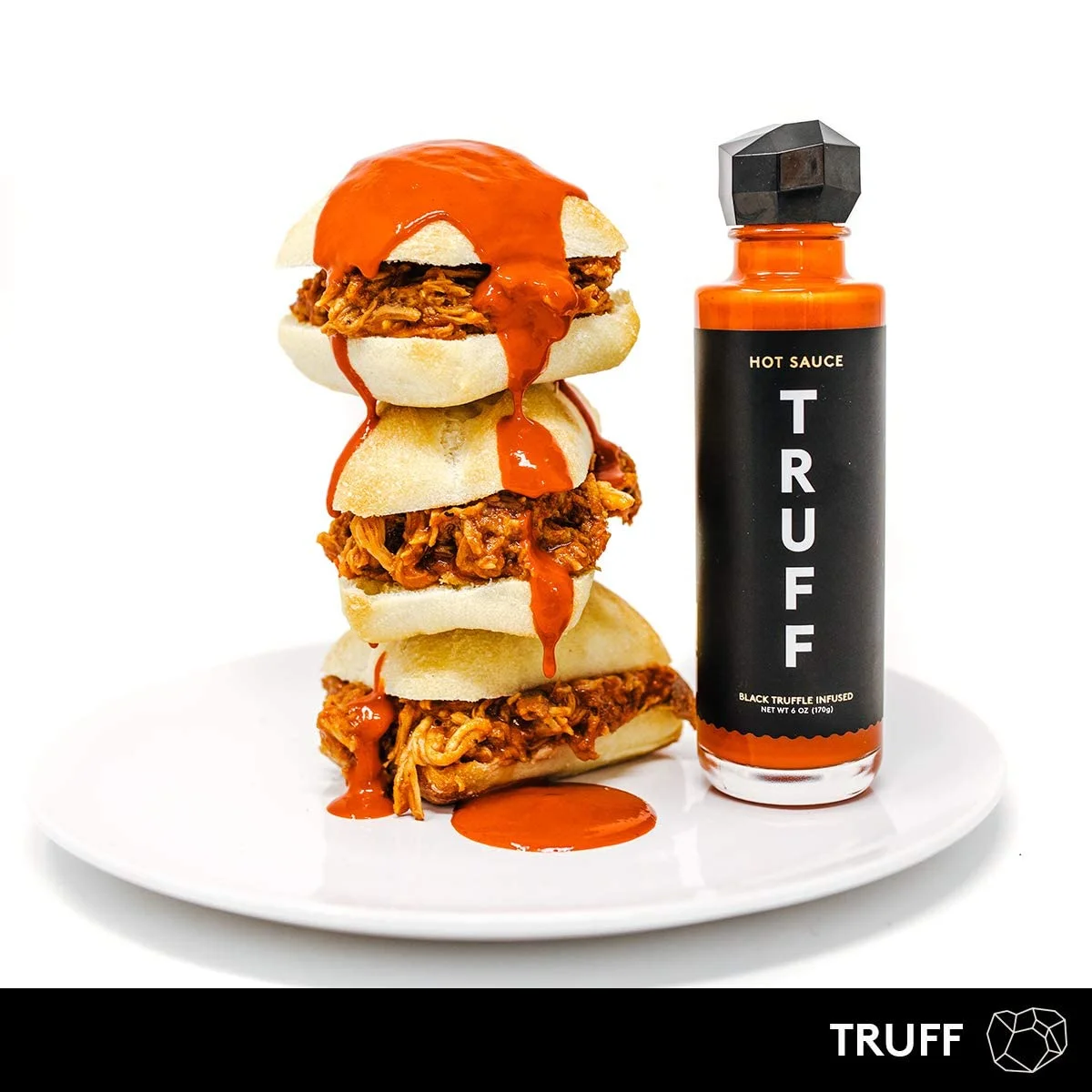 TRUFF Original Black Truffle Hot Sauce, Gourmet Hot Sauce with Ripe Chili Peppers, Black Truffle Oil, Organic Agave Nectar, Unique Flavor Experience in a Bottle, 6 oz.
