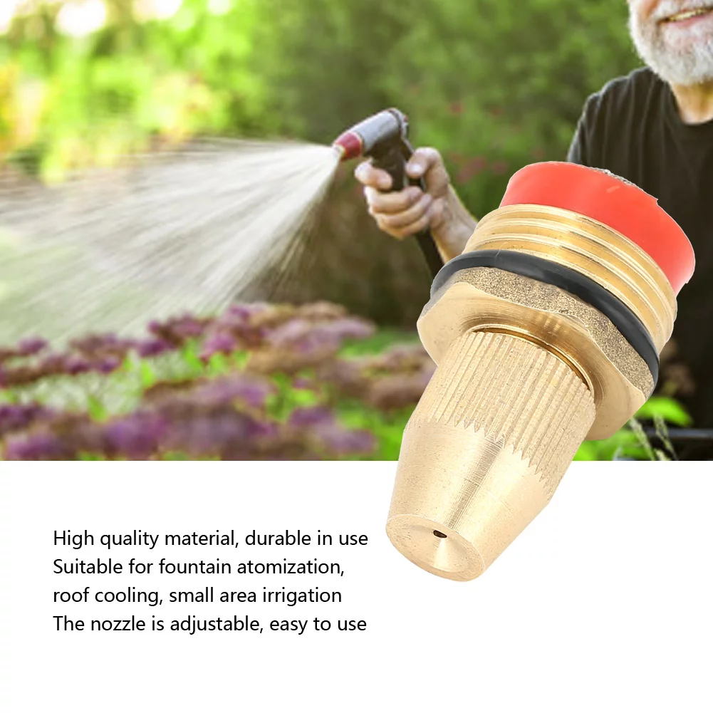 VIFERR 2Pcs Centrifugal Adjustable Micro Sprinkler Garden Irrigation Misting Spray Nozzle G1/2 DN15