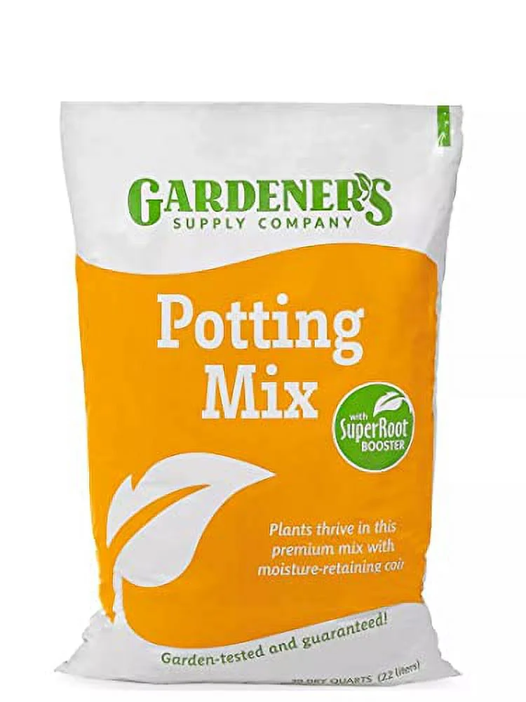 Gardener's Supply Company 40 Qts Potting Mix | SuperRoot Booster & Moisture-Retaining Coir | Resilient Plant Growth for Indoor & Outdoor Self Watering Planter Boxes, Potted Plants & Raised Garden Beds