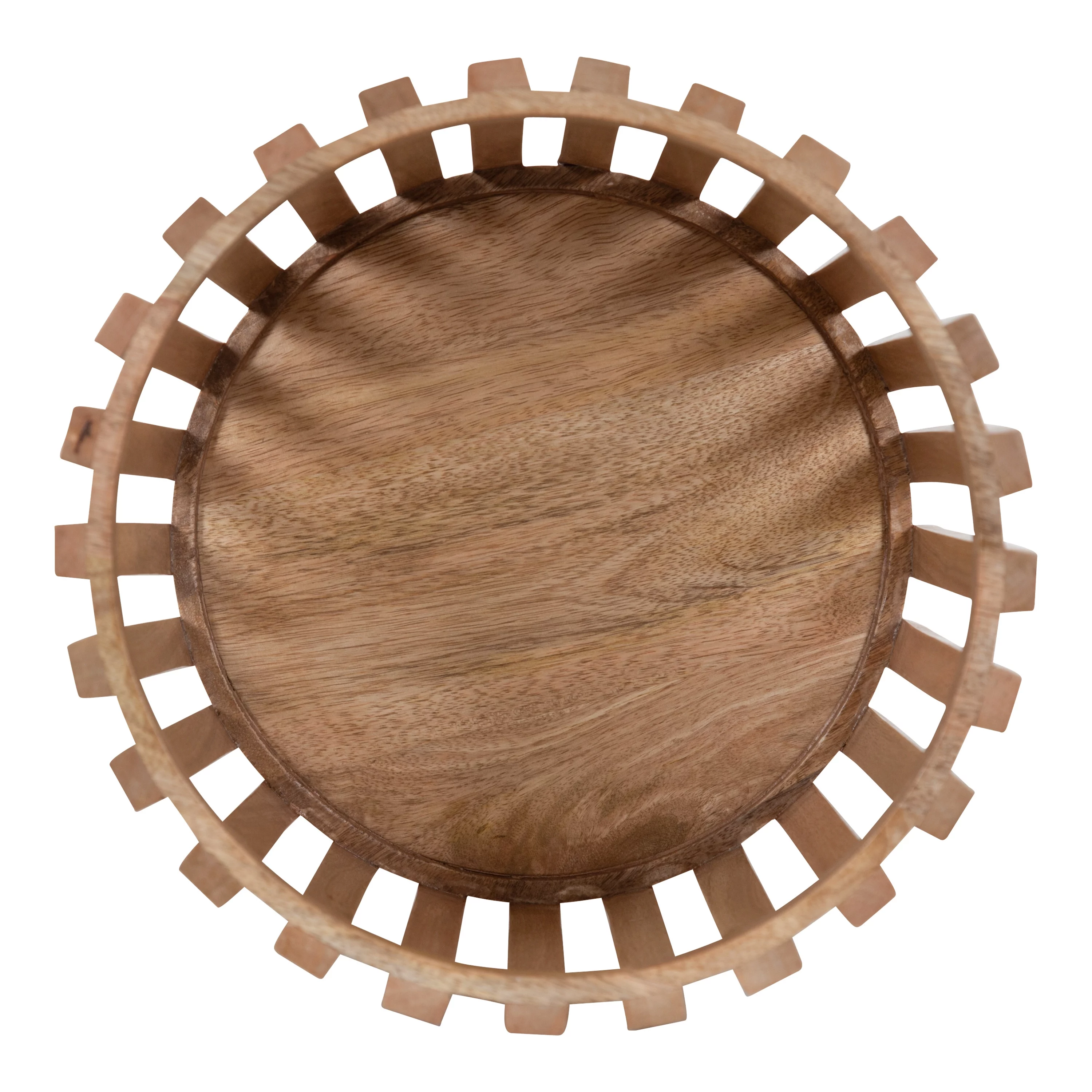 Kate and Laurel Paynter Wood Planter Set, 22 x 12 and 18 x 10, Natural Brown, Boho Modern Wooden Planter Two-Piece Set