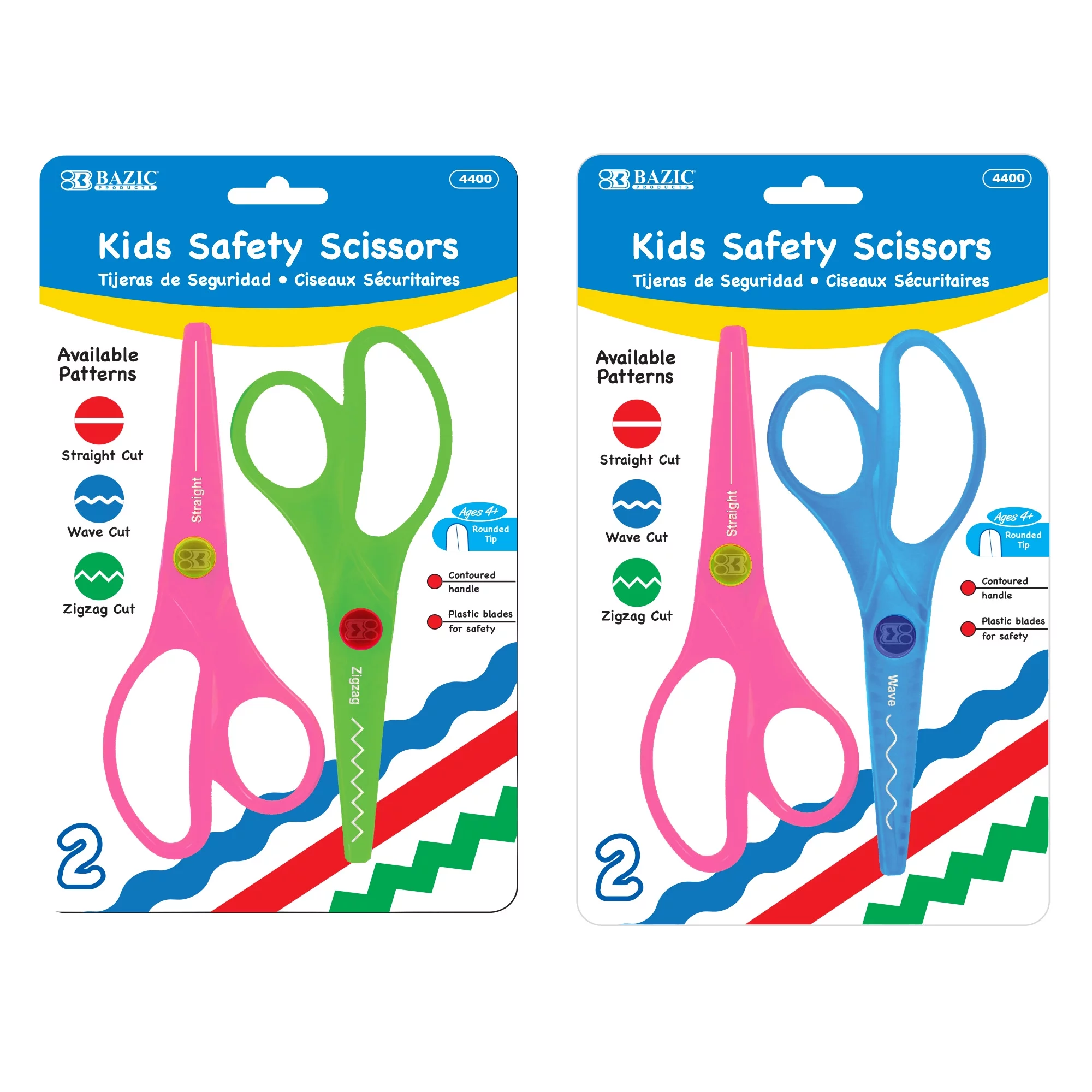 BAZIC Toddler Kids Safety Scissors 5 1/2