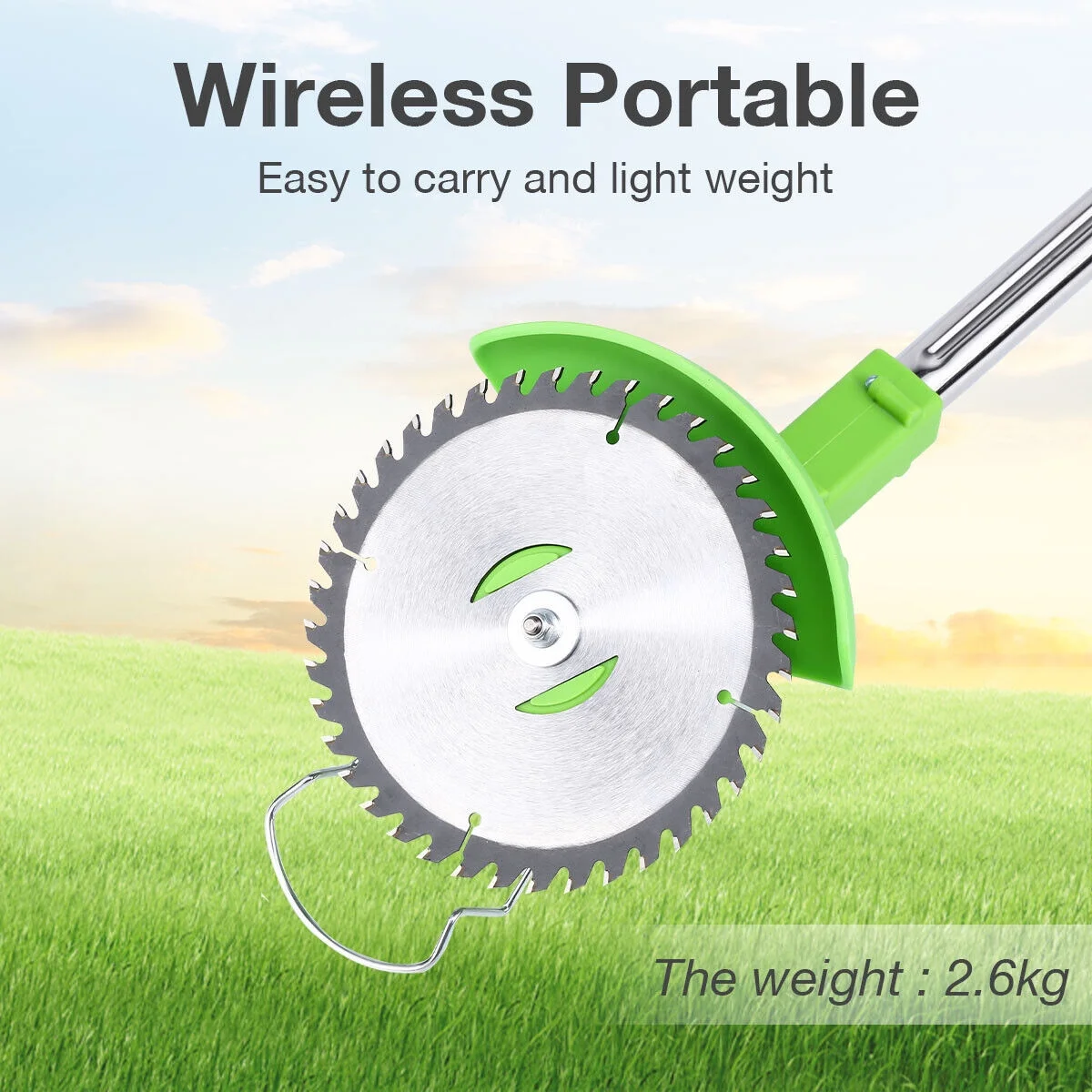 Electric Cordless Grass String Trimmer Lawn Edger Weed Wacker Cutter w/ Battery