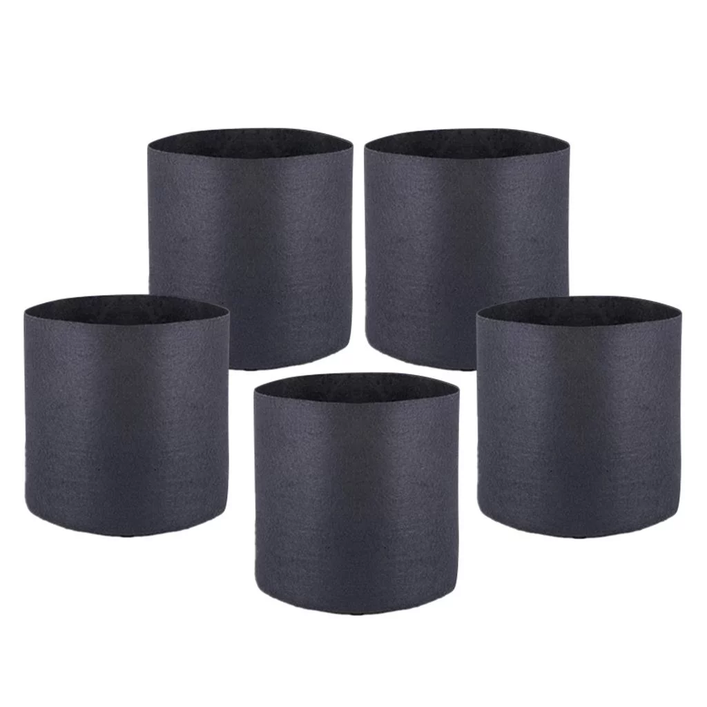 5 /2/3/5/ Gallon Aerated Fabric Grow Pots Growing Bags with Handles 1 Gallon