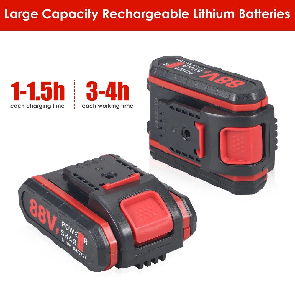 Electric Pruning Shears Cordless Cutter Pruner Scissors Branch Nursery W/Battery