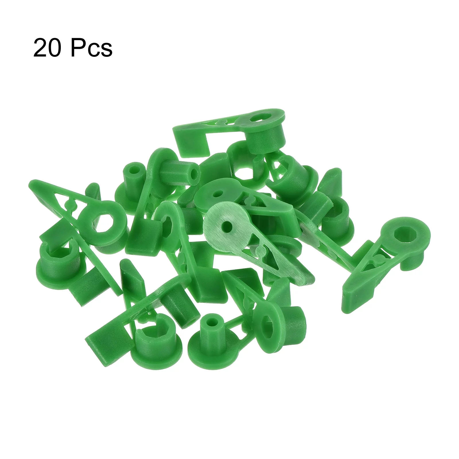 Uxcell 360 Degree Adjustable Plant Bending Clip Fixing Branch Shape Green 20 Pack