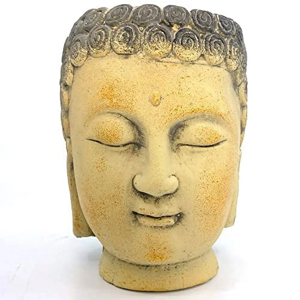 Buddha Head Cement Planter Pot for Plants Flowers Succulants 4