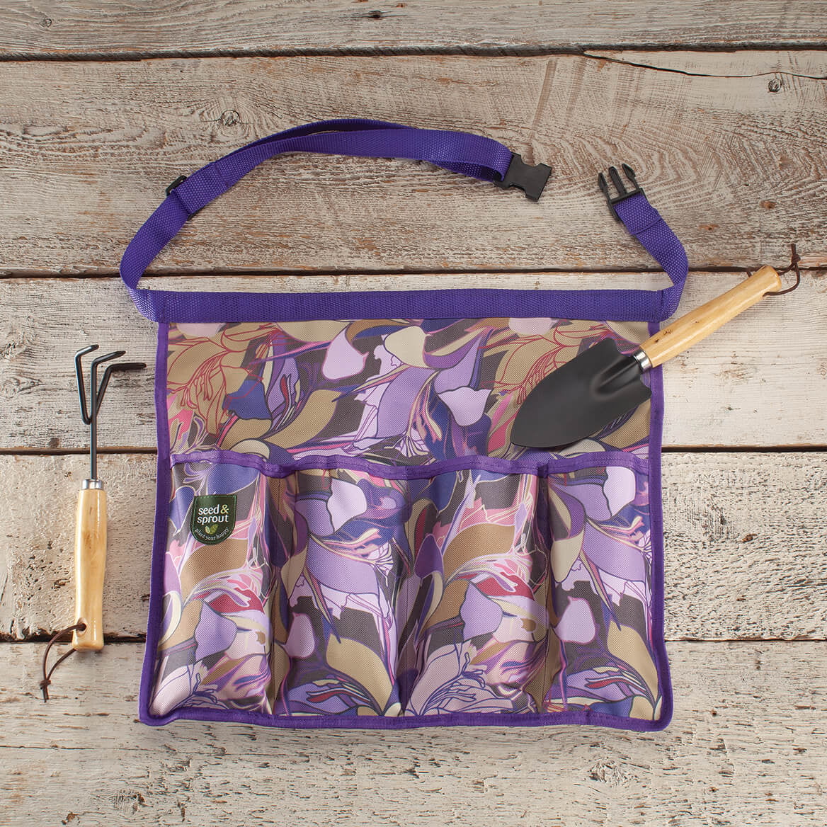 Fox Valley Traders Garden Tool Belt, Purple