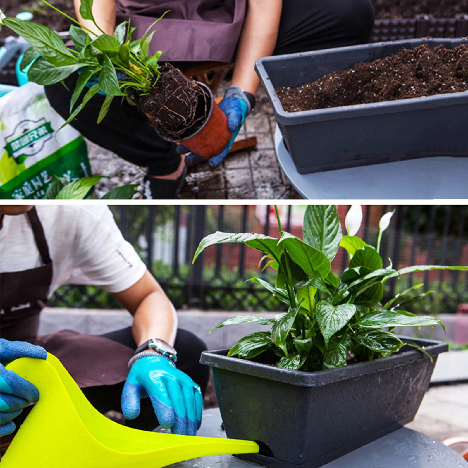 Vegetable Planting Pot Plastic Flower Pot Balcony Vegetable Planting Trough