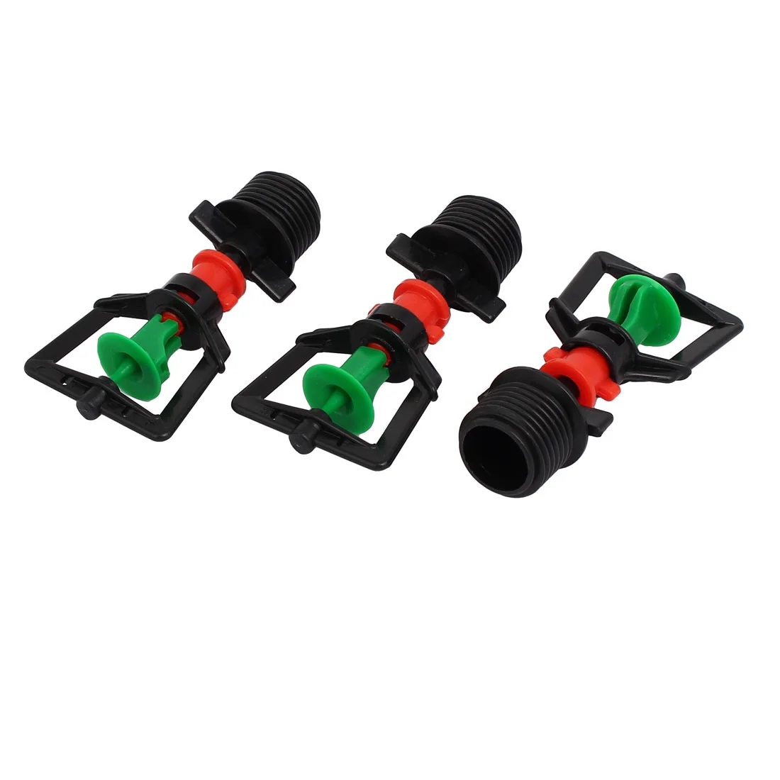 Unique Bargains 1/2BSP Plastic Irrigation System 360 Degree Rotating Micro Sprinkler Nozzle 3pcs