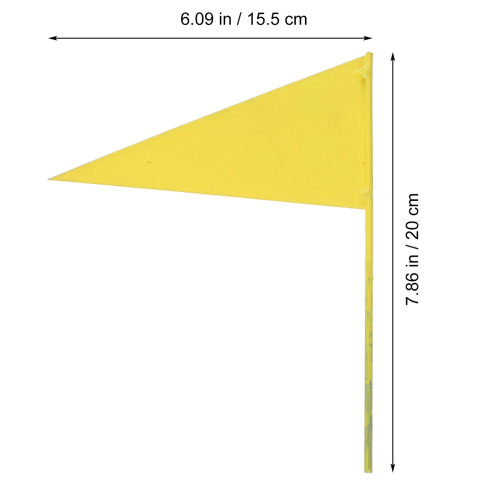 Garden Mark Flag Lawn Sprinkler Irrigation Triangular Small Iron 5pcs Post Yard Flags Water Graffiti