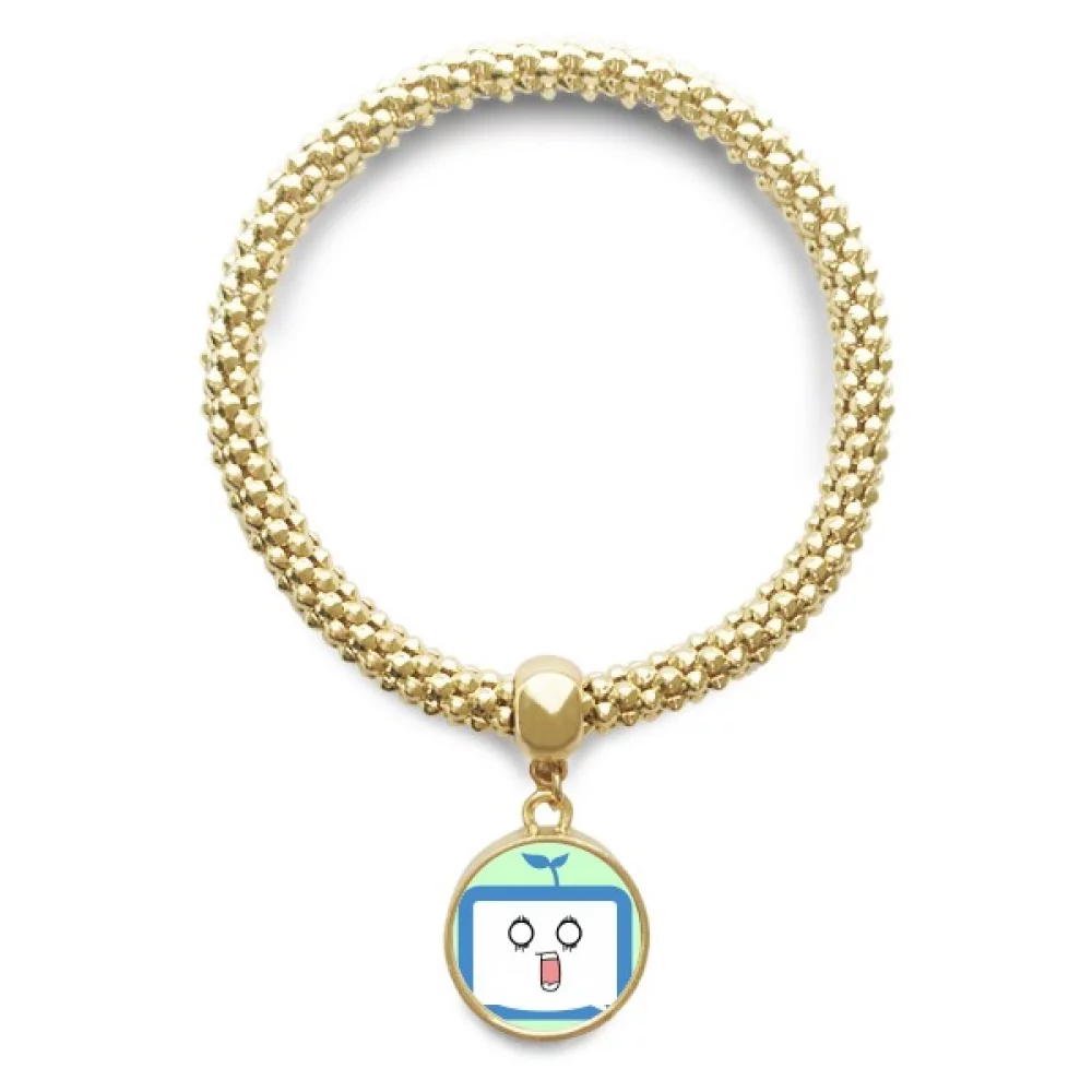 saplings surprised small tv happy original en bracelet round pendant jewelry chain