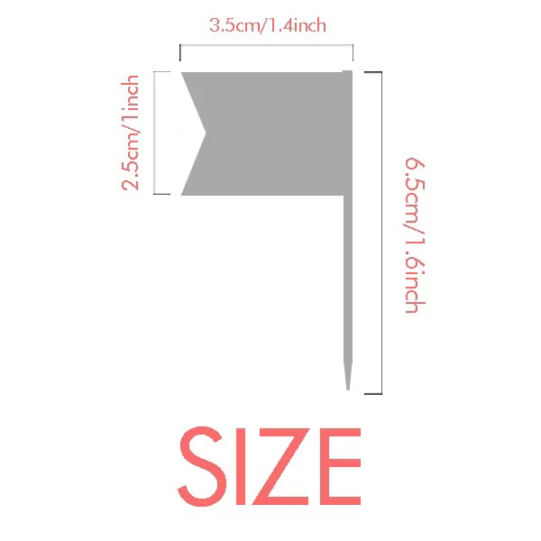 Books Building Street Watercolor Toothpick Flags Labeling Marking for Party Cake Food Cheeseplate