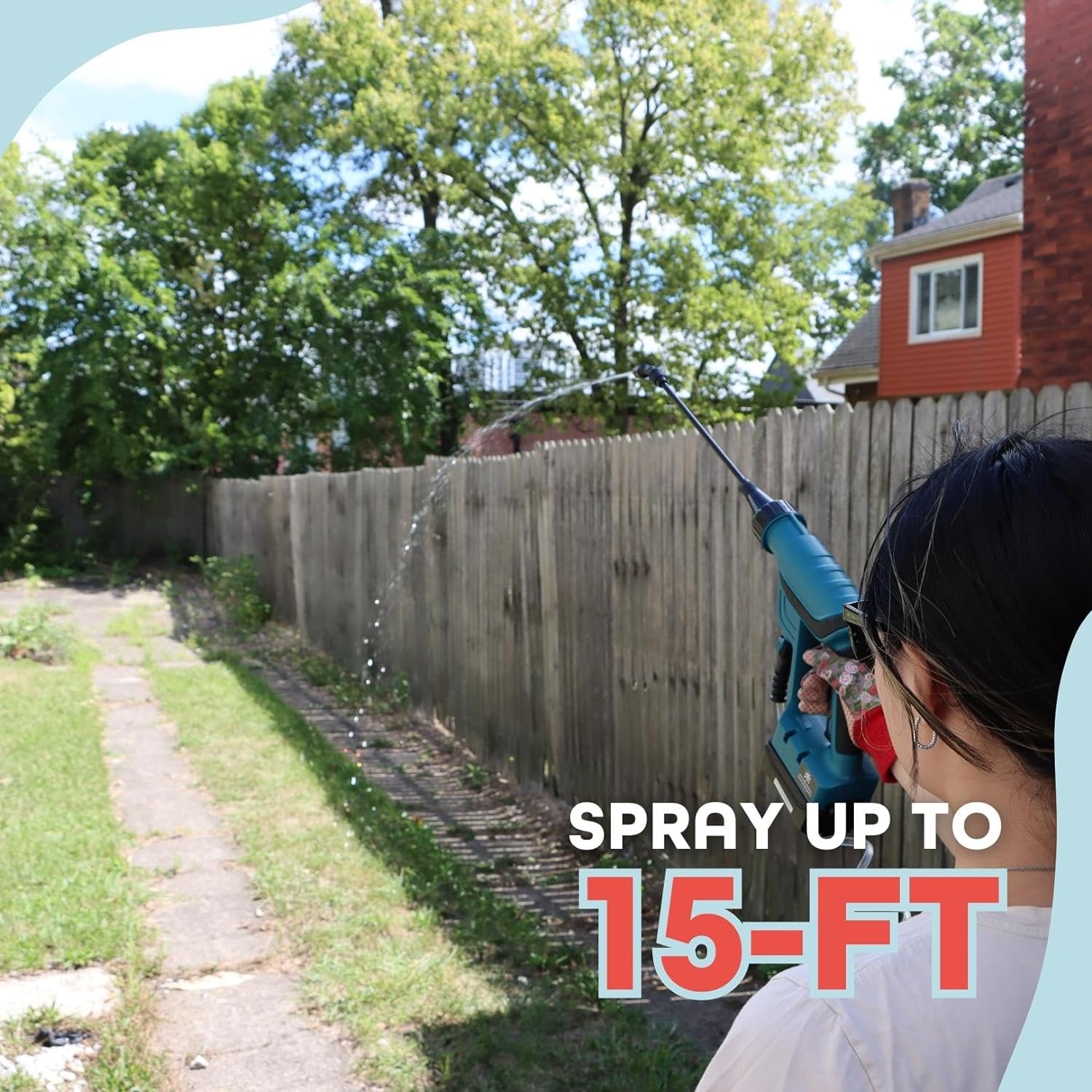 Battery Powered Sprayer - Electric Backpack Garden Sprayer - 1.5 Gallon