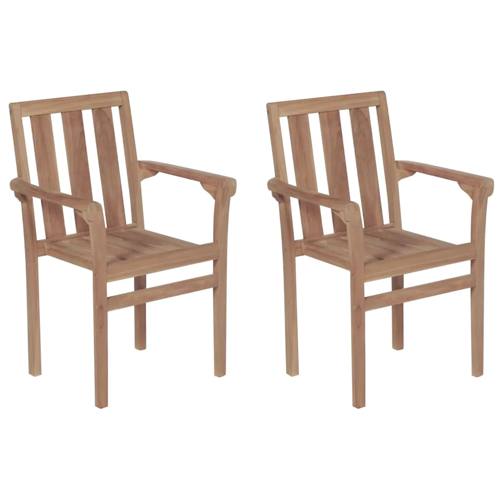 ametoys Patio Chairs 2 pcs with Anthracite Cushions Solid Teak Wood